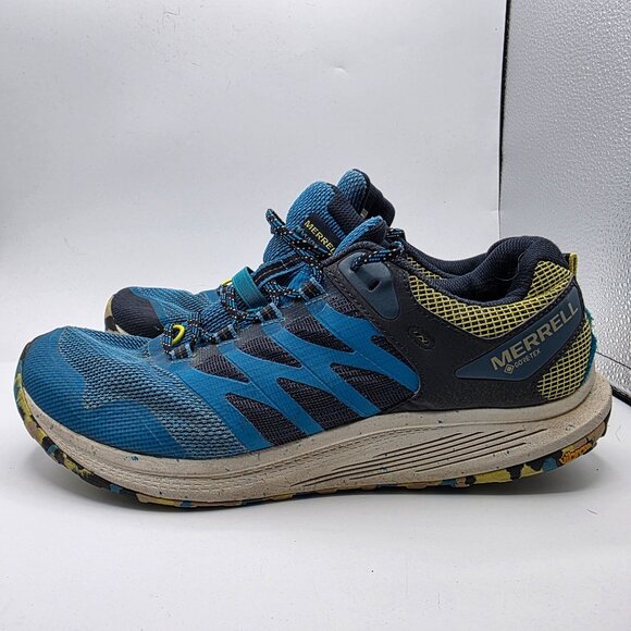 Merrell Nova 3 GTX Gore Tex Vibram Mens Size 11.5W Wide Blue Shoes Athletic - Picture 13 of 13